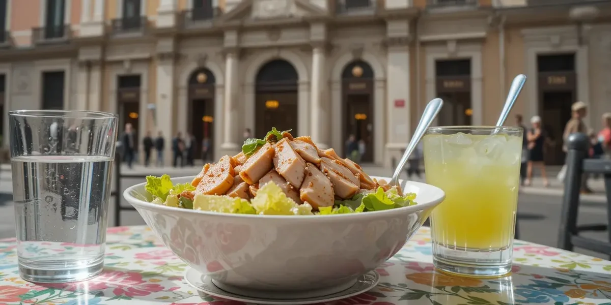 تصویر سالاد سزار در کنار یک جاده در ایتالیا که با هوش مصنوعی ساخته شده