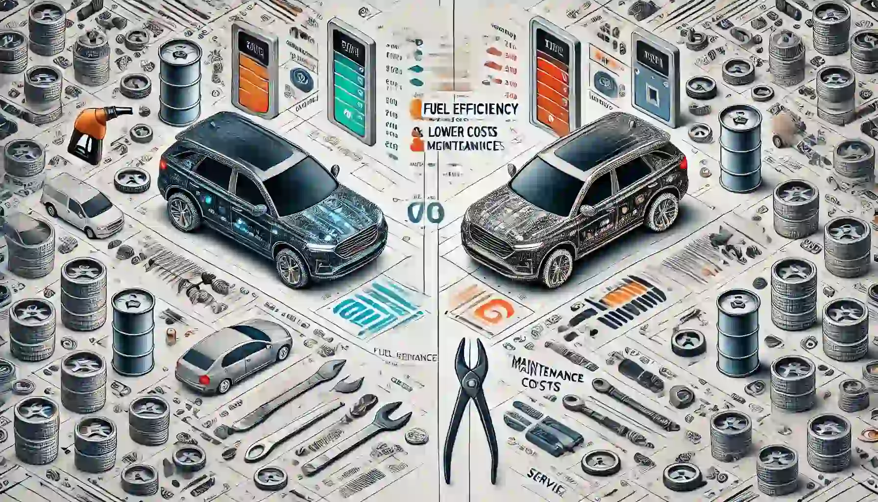 مقایسه مصرف سوخت و هزینه نگهداری لاماری و دیگنیتی