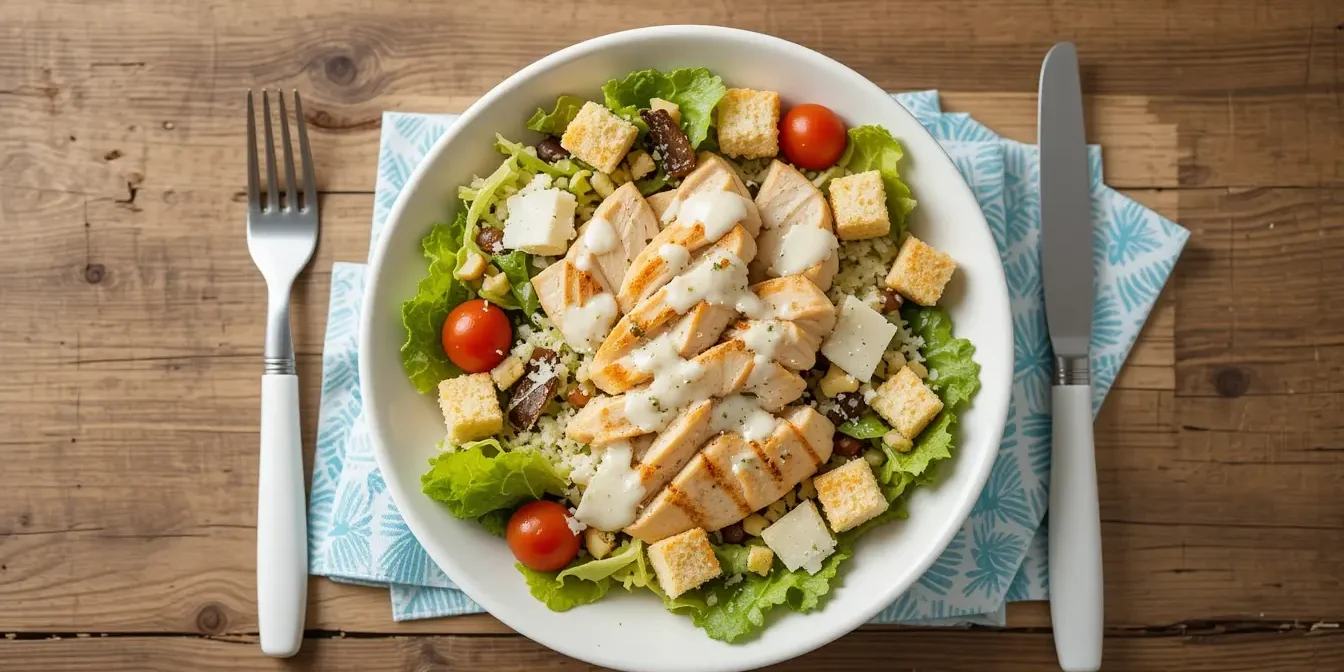 سالاد مرغ گریل