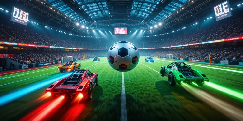 بازی هیجان انگیز Rocket League فوتبال با ماشین