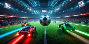 بازی هیجان انگیز Rocket League فوتبال با ماشین