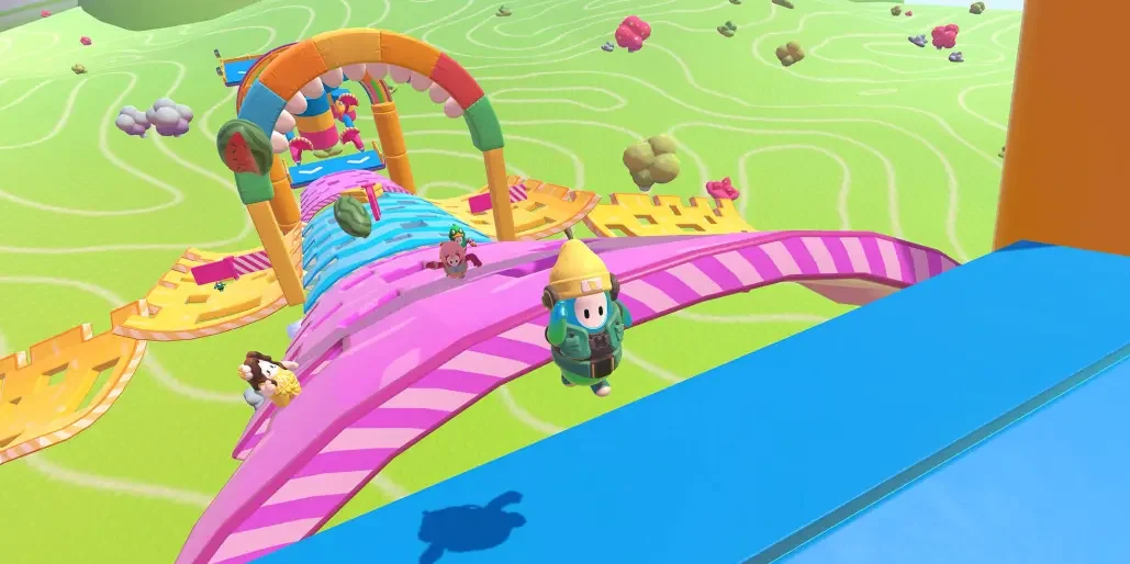 گیم پلی بازی fall guys