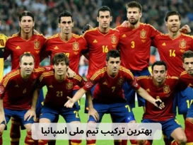بهترین ترکیب تیم ملی اسپانیا