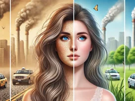 تاثیر آلودگی هوا بر پوست