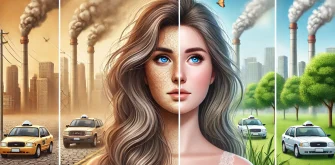تاثیر آلودگی هوا بر پوست