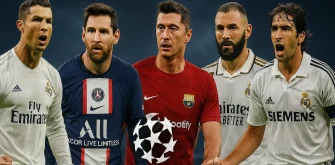 جدول برترین بازیکنان لیگ قهرمانان اروپا