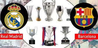 مقایسه افتخارات بارسلونا و رئال مادرید