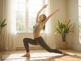 تصویر یک خانم جواب در حال ورزش،مقاله ای در مورد اینکه چطور سحر خیز بشم؟